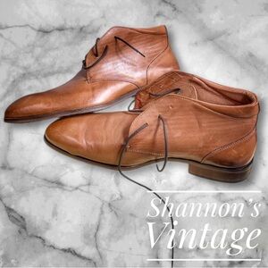 Denbroeck Men's Sz 46 (12) Brown Leather John St. Chukka Boots